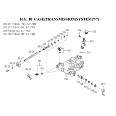 CASE(TRANSMISSION)SYSTEM(7/7)(1845-201-0100) spare parts