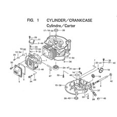 CYLINDER/CRANKCASE spare parts