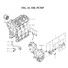 OIL PUMP(6004-401C-0100) spare parts