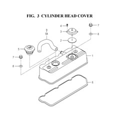 CYLINDER HEAD COVER(6005-110-0100) spare parts