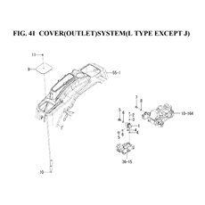 COVER(OUTLET)SYSTEM(L TYPE EXCEPT J)(1836-512C-0100) spare parts