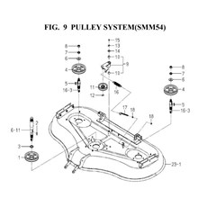 PULLEY SYSTEM(SMM54)(8658-202-0100) spare parts