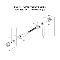 COMPONENT PARTS FOR 8662-101-210-00 ON FIG.2)(8662-101-210-0C) spare parts