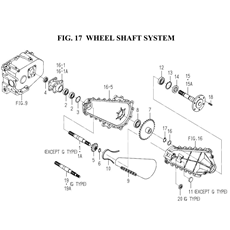 WHEEL SHAFT SYSTEM (1728-307-0100, 1728-307A-0100) spare parts