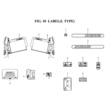 LABEL(L TYPE)(8664-905-0100) spare parts