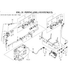 PIPING (OIL) SYSTEM(1/2)(1728-508-0100) spare parts