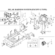 HARNESS SYSTEM (EXCEPT G TYPE)(1728-690-0100) spare parts