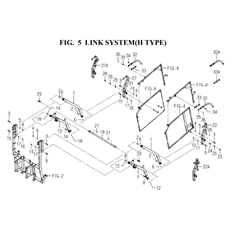 LINK SYSTEM(H TYPE)(8664-455-0100) spare parts