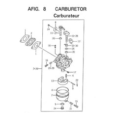 CARBURETOR spare parts