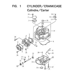 CYLINDER/CRANKCASE spare parts