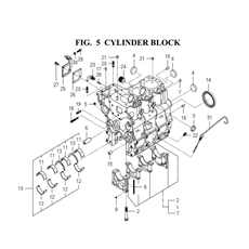 CYLINDER BLOCK(6004-202F-0100) spare parts