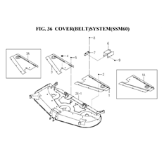 COVER(BELT)SYSTEM(SSM60)(8654-407Q-0100) spare parts