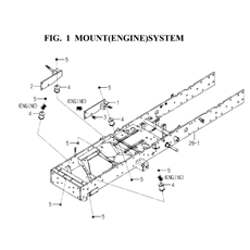 MOUNT(ENGINE)SYSTEM (1836-101-0100) spare parts