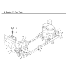 ENGINE (2) FUEL TANK spare parts