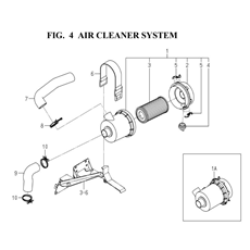 AIR CLEANER SYSTEM (1728-104-0100) spare parts