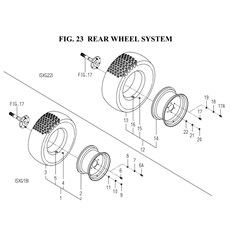 REAR WHEEL SYSTEM (1728-317-0100, 1728-317A-0100) spare parts