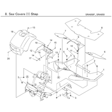 SEAT COVER (1) STEP spare parts