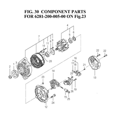 COMPONENT PARTS FOR (6281-200-005-00 ON FIG.23) spare parts