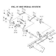 HST PEDAL SYSTEM (1728-272-0100) spare parts