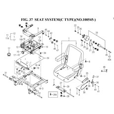 SEAT SYSTEM(C TYPE)(NO.100545-)(1752-611B-0100) spare parts