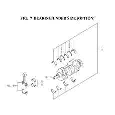 BEARING/UNDER SIZE (OPTION)(6005-209-0100) spare parts