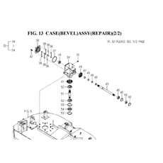 CASE(BEVEL)ASSY(REPAIR)(2/2) spare parts