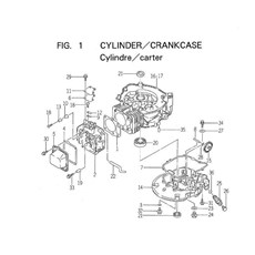 CYLINDER/CRANKCASE spare parts