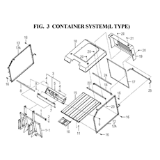 CONTAINER SYSTEM(L TYPE)(8664-305A-0100) spare parts