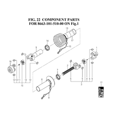 COMPONENT PARTS FOR 8663-101-510-00 ON Fig.1(8663-101-510C) spare parts