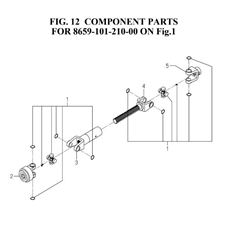 COMPONENT PARTS FOR 8659-101-210-00 ON FIG.1(8659-101-210-0D) spare parts