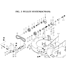 PULLEY SYSTEM (SCMA54)(8665-201A-0100) spare parts