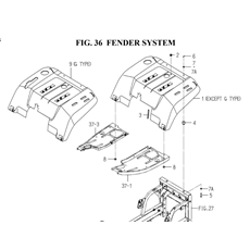 FENDER SYSTEM (1728-606-0100,1728-606A-0100) spare parts