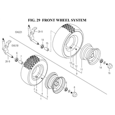 FRONT WHEEL SYSTEM (1728-441-0100,1728-441A-0100) spare parts