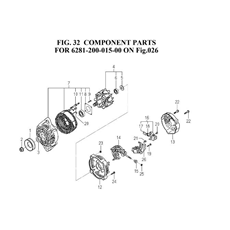 COMPONENT PARTS FOR 6281-200-015-00 spare parts