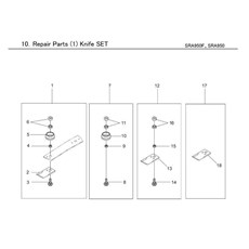 REPAIR PART (1) KNIFE SET spare parts