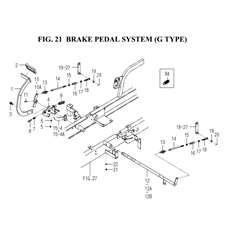 BRAKE PEDAL SYSTEM(G TYPE)(1728-312A-0100) spare parts