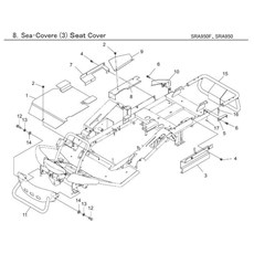 SEAT COVER (3) SEAT COVER spare parts