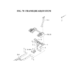 FRAME(REAR)SYSTEM(1845-701-0100) spare parts