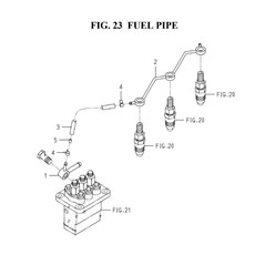 FUEL PIPE(6005-550F-0100) spare parts