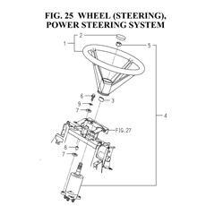 WHEEL (STEERING),POWER STEERING SYSTEM (1739-401-0100,1728-407-0100) spare parts