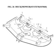 DECK(MOWER)SYSTEM(SSM60)(8654-403J-0100) spare parts