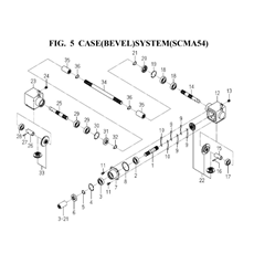 CASE(BEVEL)SYSTEM(SCMA54)(8665-202A-0100) spare parts