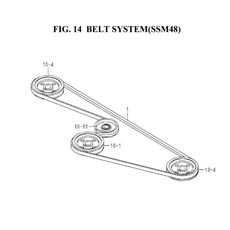 BELT SYSTEM(SSM48)(8595-203B-0100) spare parts