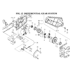 DIFFERENTIAL GEAR SYSTEM (1728-204A, 1728-204-0100) spare parts