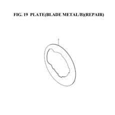 PLATE(BLADE METAL/B)(REPAIR)(8663-402Z-0100) spare parts