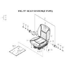 SEAT SYSTEM(Z TYPE)(1845-612-0100) spare parts