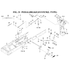 PEDAL(BRAKE)SYSTEM(L TYPE)(1845-312A-0100) spare parts