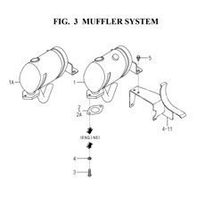 MUFFLER SYSTEM(1752-103-0100) spare parts