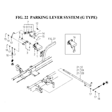 PARKING LEVER SYSTEM (G TYPE)(1728-313A-0100) spare parts