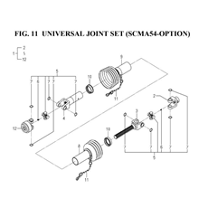 UNIVERSAL JOINT SET(SCMA54-OPTION)(8665-101Z-0100) spare parts